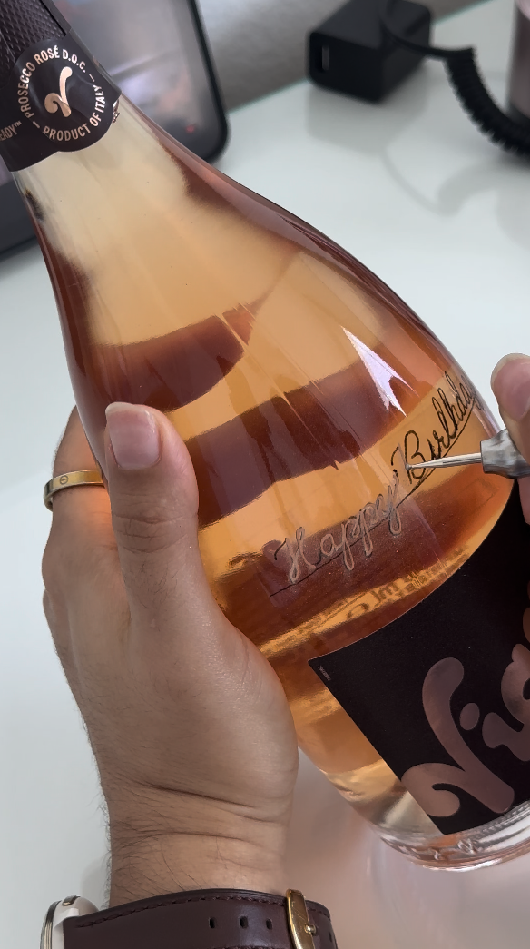 In-studio custom engraving and hand painting